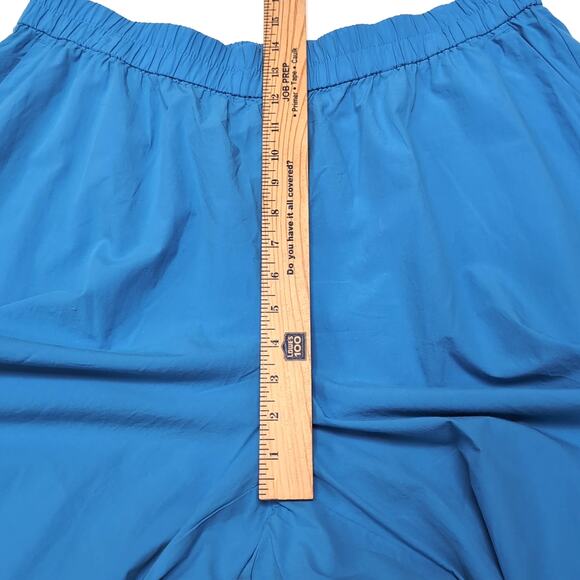 Eileen Fisher Wide Leg Crop Pant Size L Calypso Blue Organic Cotton Poplin NWT - Picture 11 of 15